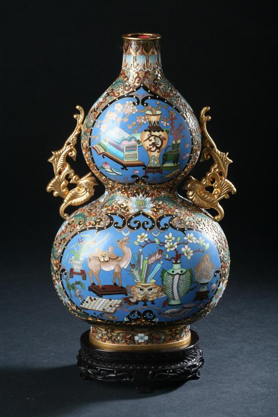 CHINESE CLOISONN ENAMEL DOUBLE 16ed1f