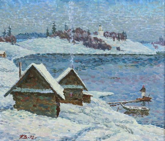 RUSSIAN SCHOOL (20th century). WINTER