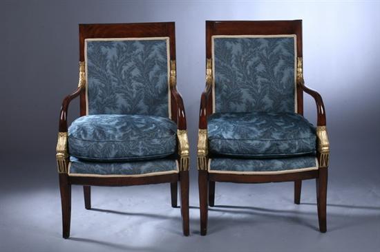 PAIR FRENCH EMPIRE STYLE FRUITWOOD 16ee16