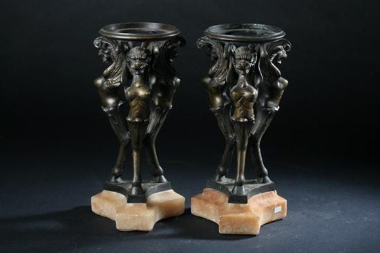 PAIR FRENCH EMPIRE STYLE BRONZE 16ee55