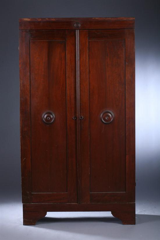 VICTORIAN WALNUT ARMOIRE. Pair