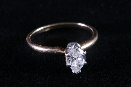 14K YELLOW GOLD AND DIAMOND ENGAGEMENT