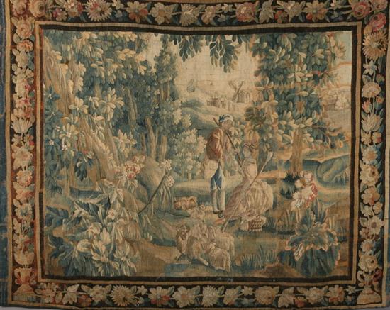 LARGE FRENCH TAPESTRY PANEL. 18th century.