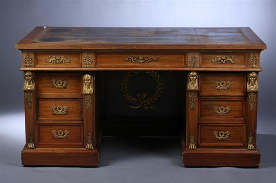 FRENCH EMPIRE STYLE MAHOGANY AND 16ef3f