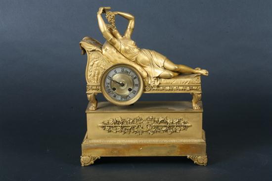 EMPIRE ORMOLU MANTEL CLOCK Circa 1815.