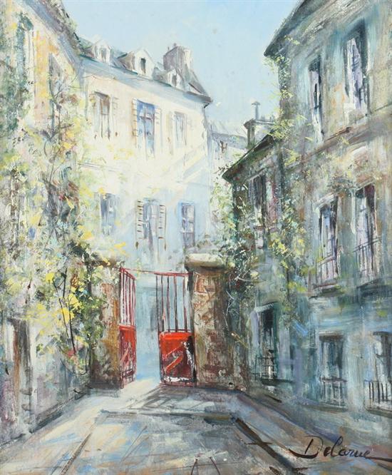 LUCIEN DELARUE (French b. 1925). STREET