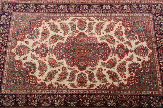 SILK QUM RUG. - 4 ft. 6 in. x 6