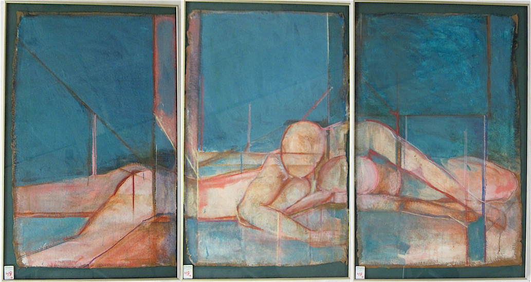 MICHELLE BIEHLER MIXED MEDIA TRIPTYCH