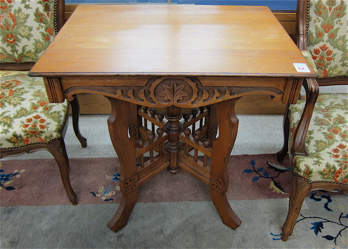 VICTORIAN ASH LAMP TABLE American