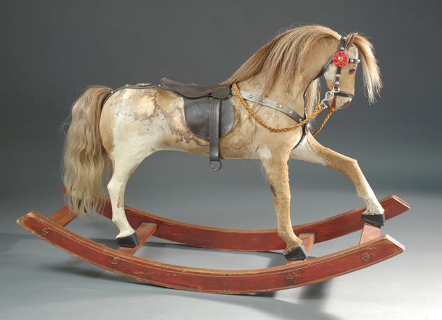 ROCKING HOBBY HORSE late 19th century