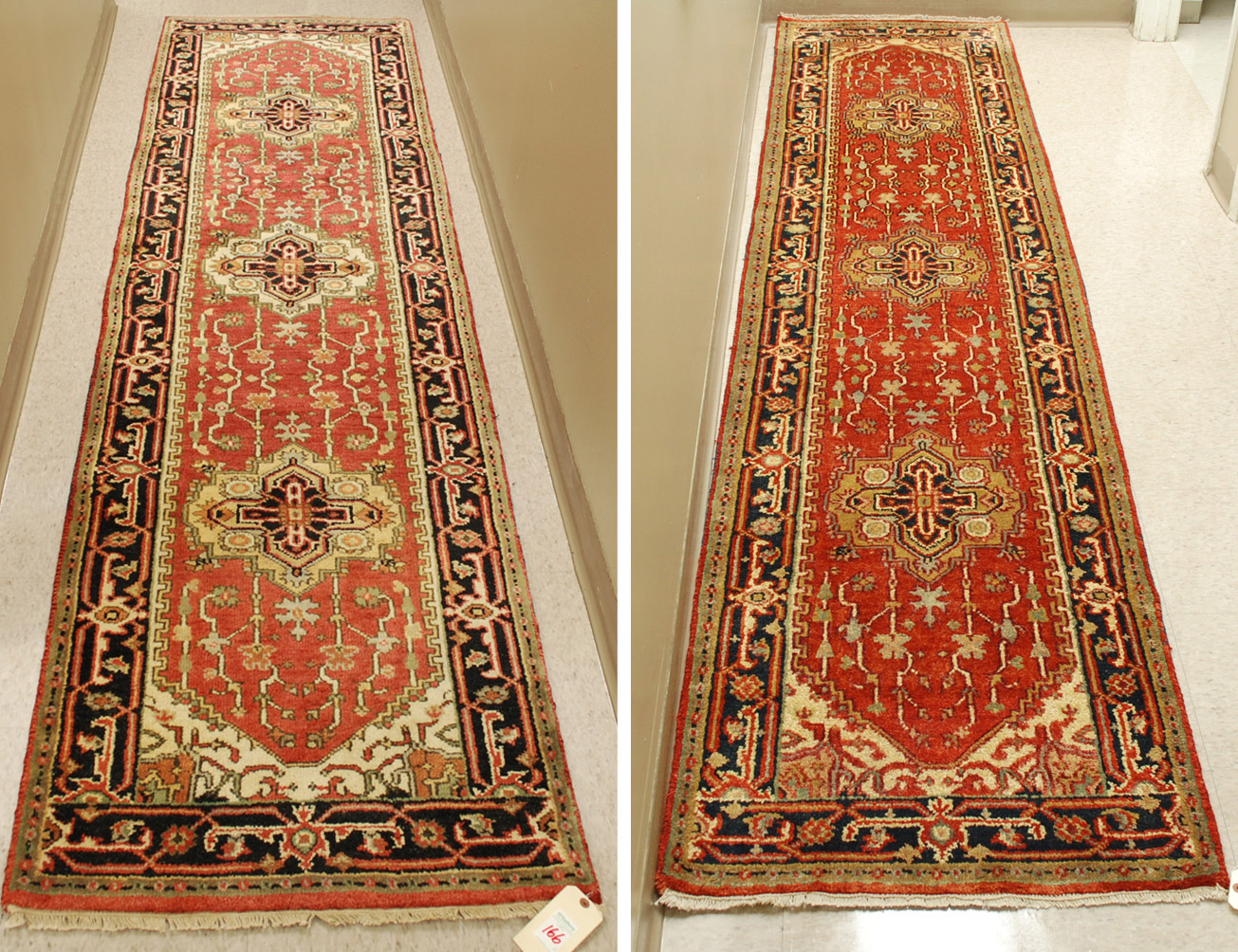 TWO SIMILAR ORIENTAL LONG RUGS 16f052