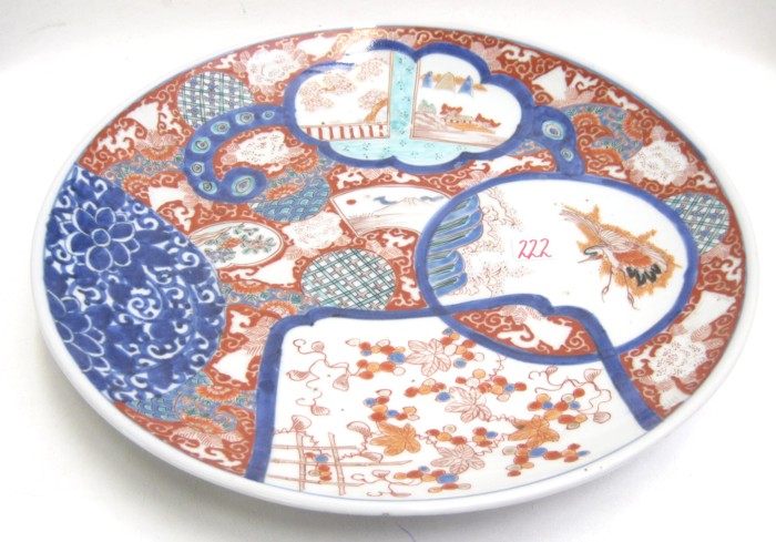 JAPANESE IMARI PORCELAIN CHARGER 16f087