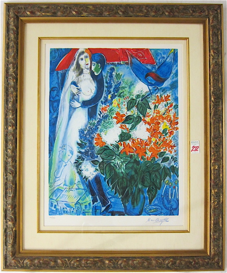 AFTER MARC CHAGALL COLOR LITHOGRAPH 16f0b8