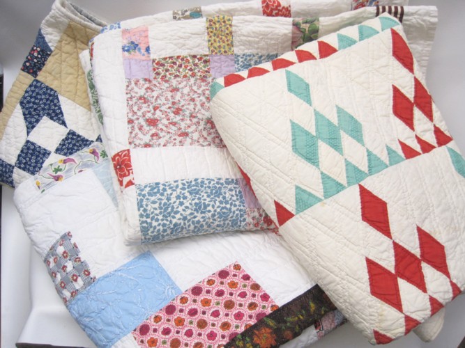 FOUR AMERICAN PATCHWORK QUILTS 16f1ac