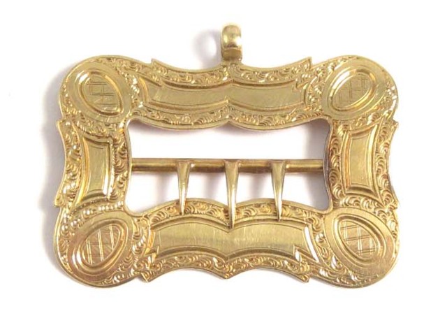 VICTORIAN FOURTEEN KARAT GOLD BUCKLE