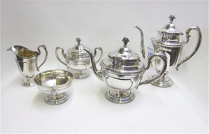 FIVE PIECE TOWLE STERLING COFFEE 16f273