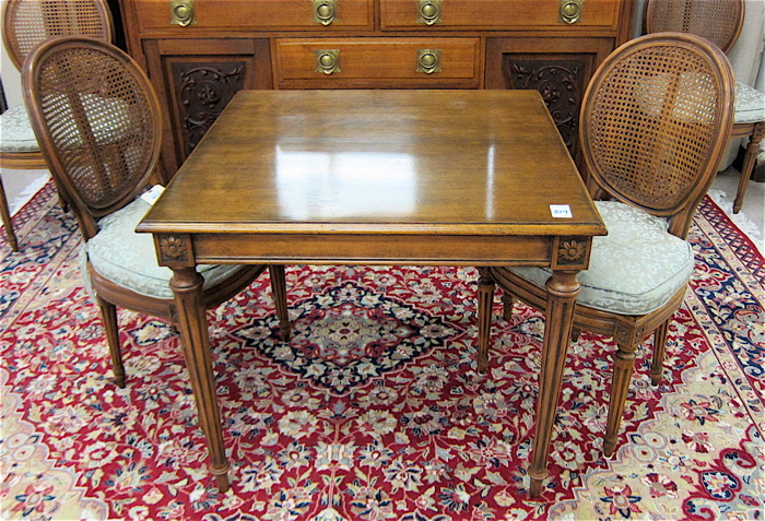 LOUIS XVI STYLE CARD TABLE AND 16f2c9