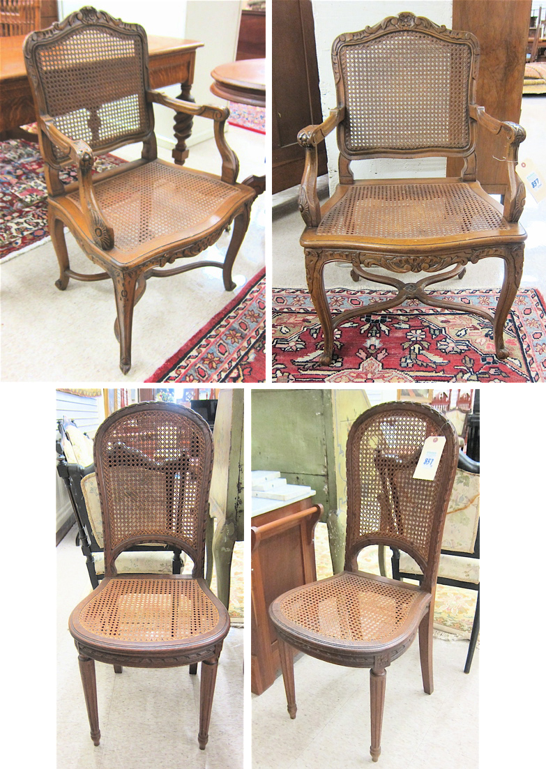 TWO PAIRS OF FRENCH STYLE CHAIRS 16f2da