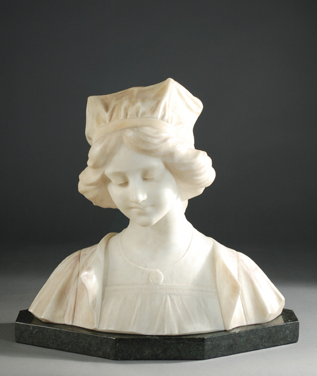 VICTORIAN ALABASTER SCULPTURE depicting 16f2e8