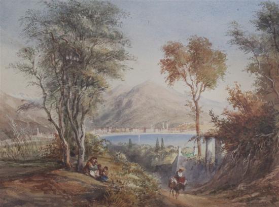 Ercole Trachel (1820-1872) watercolour