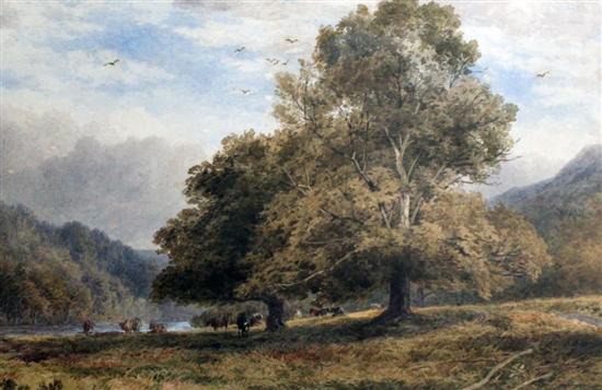 John Steeple (1823-87) watercolour Dunkeld