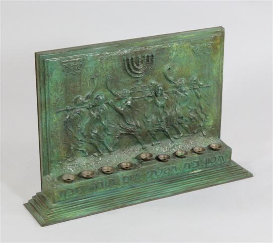 Georges Weil 1938 bronze Menorah 171b53