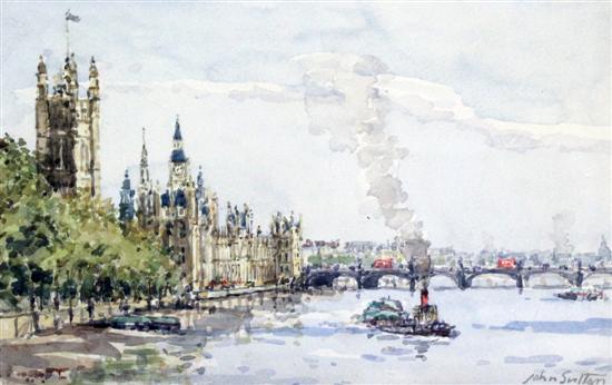 John Sutton (1935-) watercolour The
