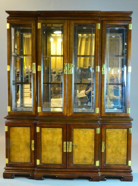 (2) Piece Asian Taste China Cabinet