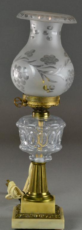 Antique Pressed Glass & Gilt Metal Mounted