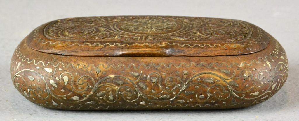 Islamic Olive Wood Box Inlaid with 171b85