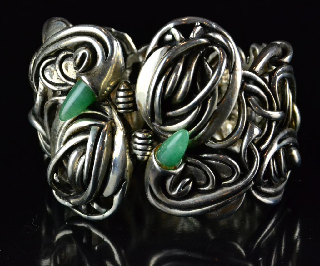 Art Nouveau Style Cuff Bracelet