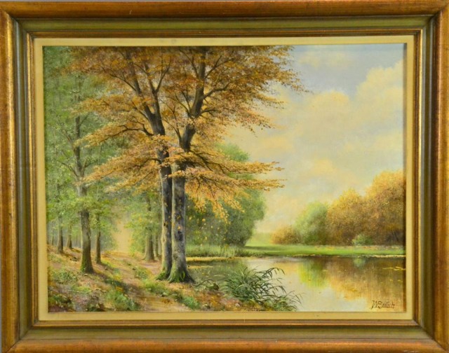 W BEILICH OIL PAINTING ON CANVAS 171bf5