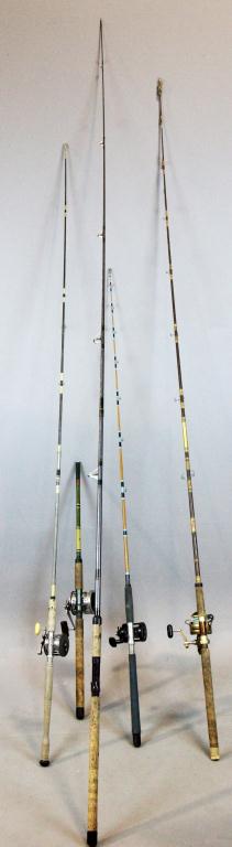 (4) Deep Sea Fishing Rods And ReelsTo