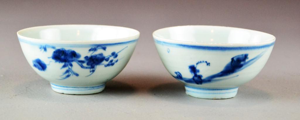 Pr. Chinese Blue & White (Kraak) Porcelain