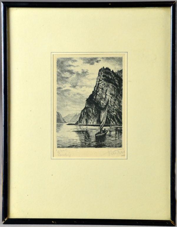 Etching - signed in pencilDepicting