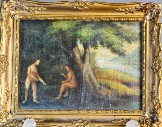 OLD MASTER MINIATURE OIL PAINTING