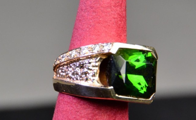 MEN S 14K GREEN TOURMALINE OCTAGONAL 171cd2