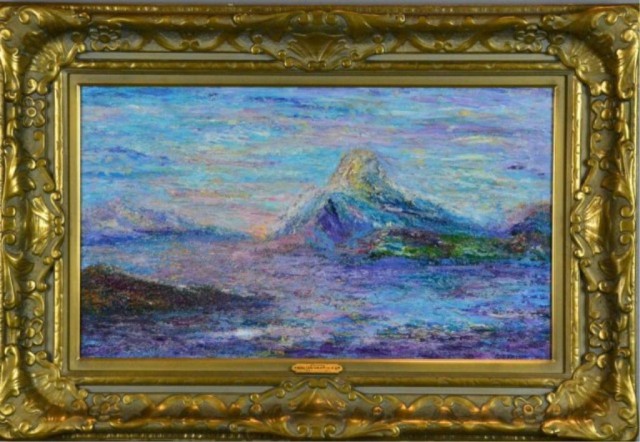 SIGNED WALTER GRIFFIN OIL PAINTINGImpressionistic 171d01