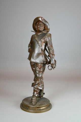 Edouard Drouot Bronze of a MusketeerFinely 171d20