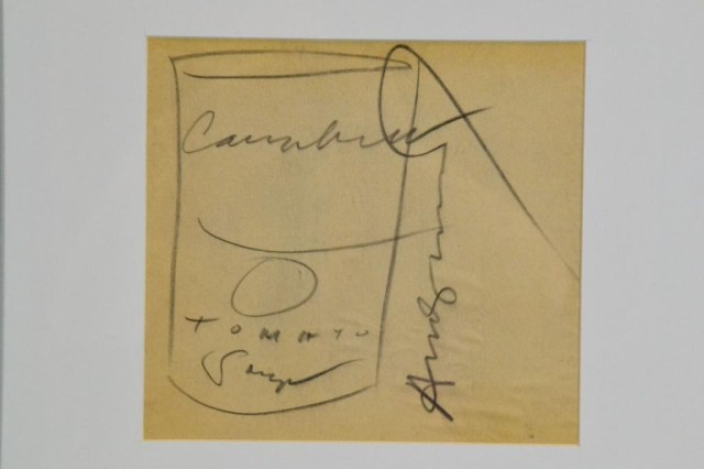 ANDY WARHOL CAMPBELL SOUP PENCIL