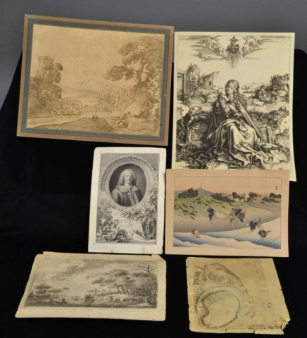 Lot of Japanese European woodblocks 171d34