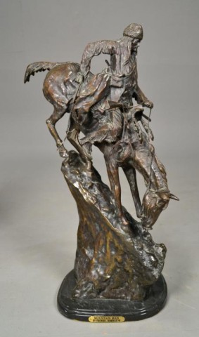 BRONZE SCULPTURE BY FREDERICK REMINGTONMOUNTAIN