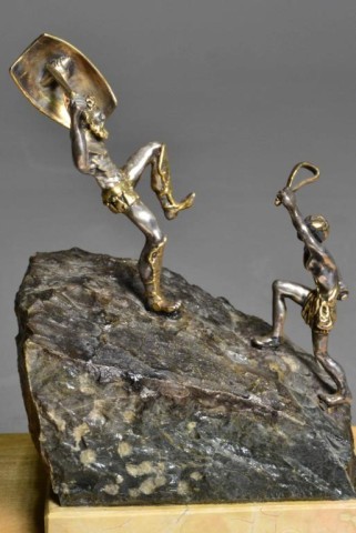 YAACOV HELLER BRONZE SCULPTUREDavid