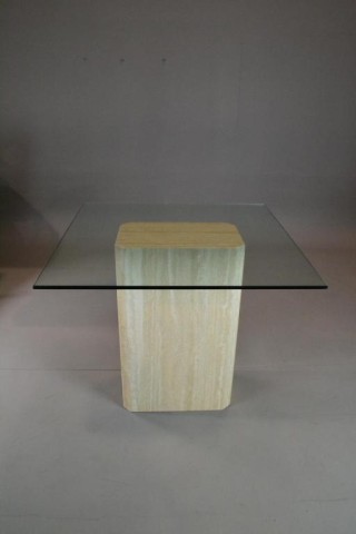 Contemporary Glass And Marble PedestalThick 171d91