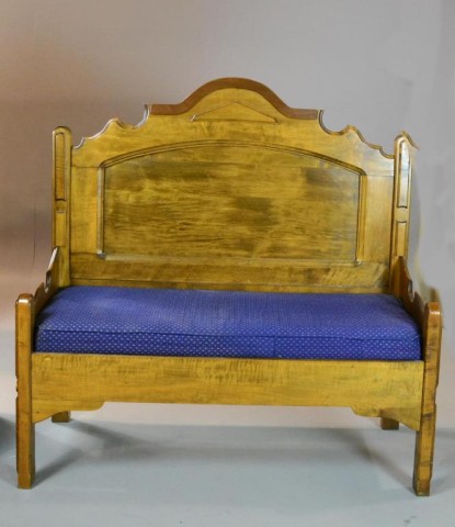 Eastlake-Style Wood Parson's Bench