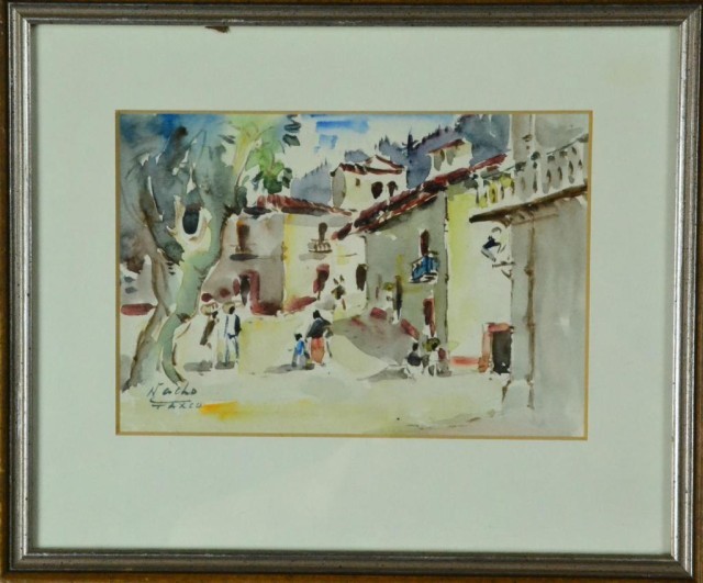 SIGNED NACHO TAXCO WATERCOLORSunny