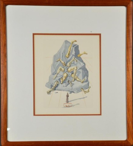 SALVADORE DALI WOODBLOCK PRINTTypical