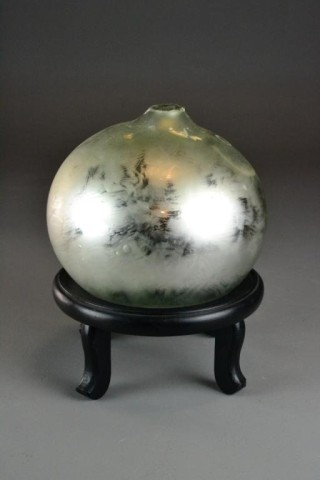 Mid Century Glass Sculpture On 171df9