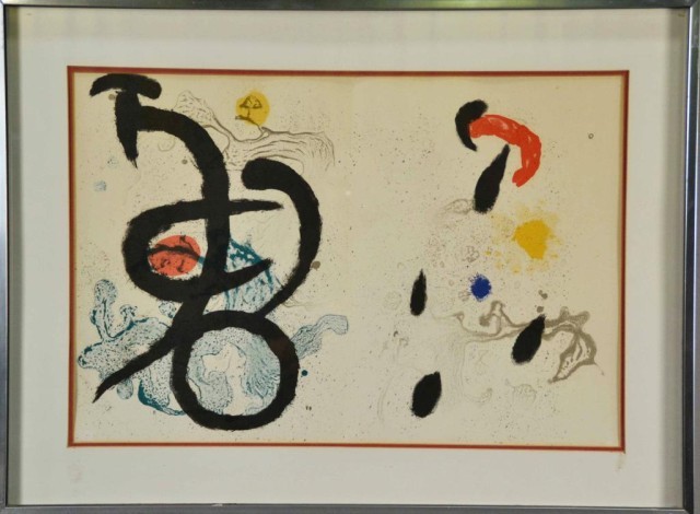 Attributed Joan Miro Lithograph