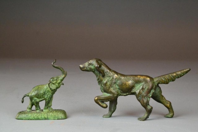  2 Bronze Animalier Figures Possibly 171e0c